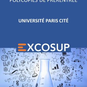 Pack Polycopiés de pré-rentrée UNIVERSITÉ PARIS CITÉ  | 2023-2024