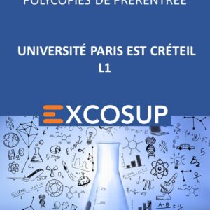 Pack Polycopiés de pré-rentrée UNIVERSITÉ PARIS EST CRÉTEIL L1  | 2023-2024