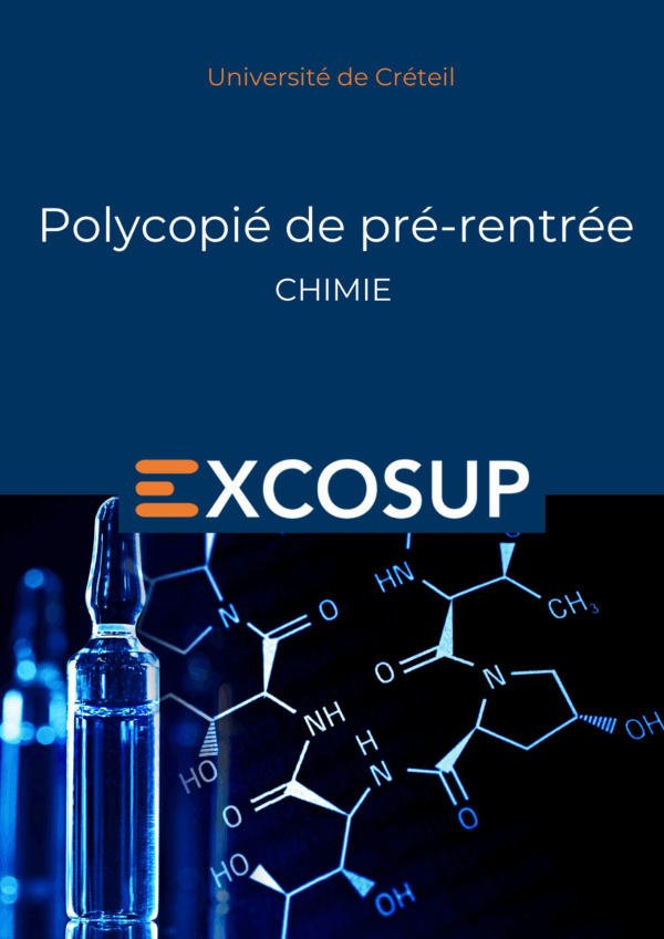 Pack Polycopiés de pré-rentrée UNIVERSITÉ PARIS EST CRÉTEIL L1